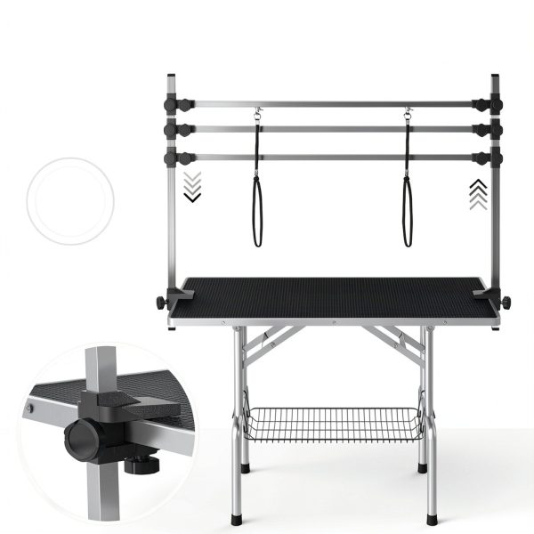 Lyromix Dog Grooming Table Adjustable Foldable Professional-3