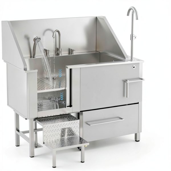 LOVMOR Dog Washing Station Stainless Steel Professional-4