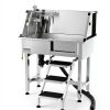 VEVOR Dog Grooming Tub Anti Slip Leak Proof Pet Wash Station-1