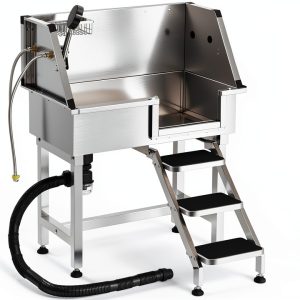 VEVOR Dog Grooming Tub Anti Slip Leak Proof Pet Wash Station-0