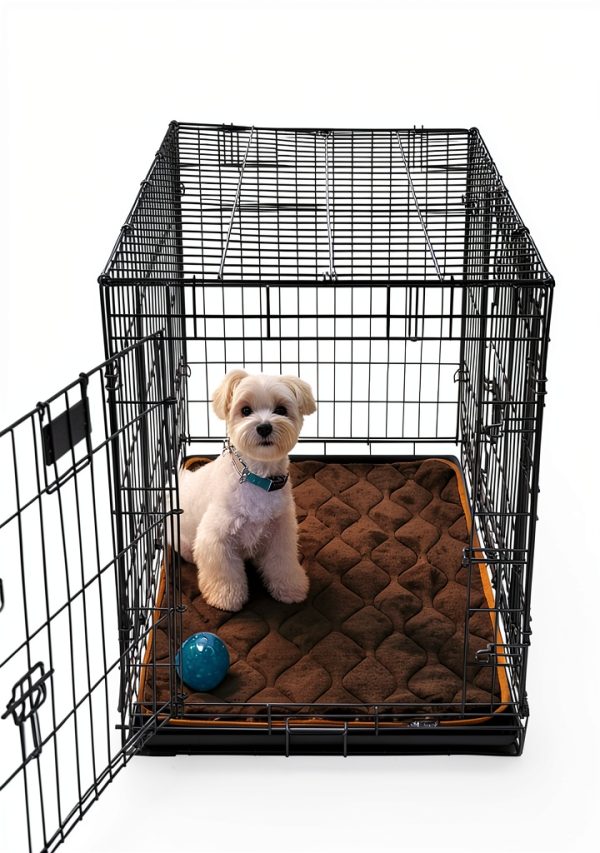 Paw Inspired Dog Crate Mat Soft Leakproof Anti Slip-5