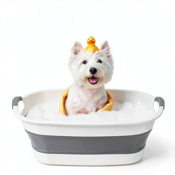 Coloch Pet Bathtub Foldable Portable Dog Bath Tub-6