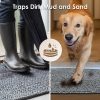 EHEYCIGA Dog Door Mat Super Absorbent Non Slip Chenille-3