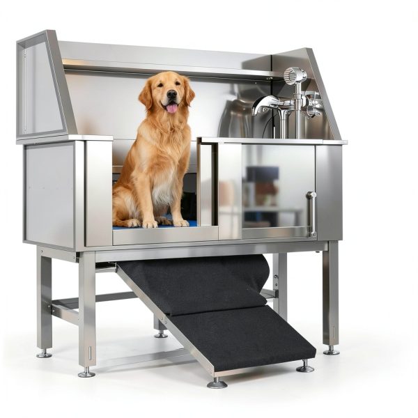 TMGSK Dog Bathtub Stainless Steel Adjustable Height Pet-5