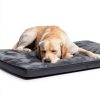 EMSLX Dog Crate Bed Plush Mat Non Slip Machine Washable-1