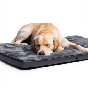 EMSLX Dog Crate Bed Plush Mat Non Slip Machine Washable-1