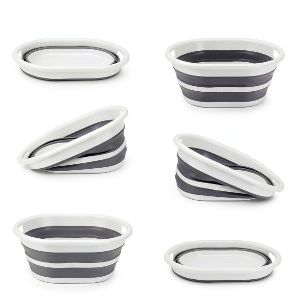 Pavo Collapsible Pet Bathtub Portable Foldable Grey Green-2