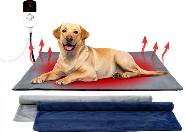 Pakimi Outdoor Heated Dog Bed Waterproof Pet Heating Pad-0