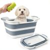 Gigco21 Portable Pet Bathtub Collapsible Grooming for Small-0