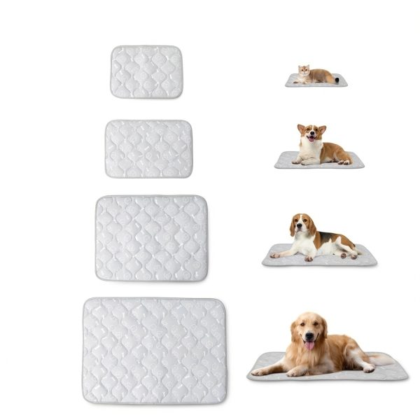 Rywell Dog Cooling Mat Gray Blue Arc-Chill Fabric Large-2
