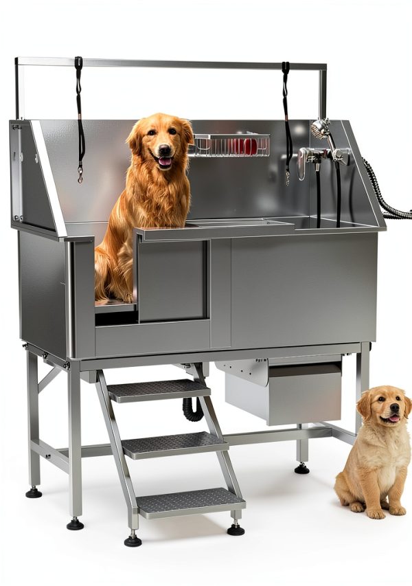 POHADR Dog Bathtub Stainless Steel Professional Grooming-0