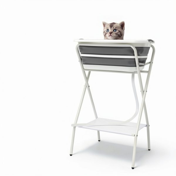 KHROOLT Elevated Dog Bathtub Foldable Design Pet Grooming-3