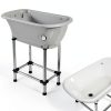 Flying Pig Grooming Dog Bathtub Portable Stainless Steel-0