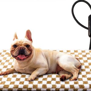 MIXJOY Pet Heating Pad Adjustable Temperature Washable Cover-0