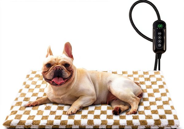 MIXJOY Pet Heating Pad Adjustable Temperature Washable Cover-0