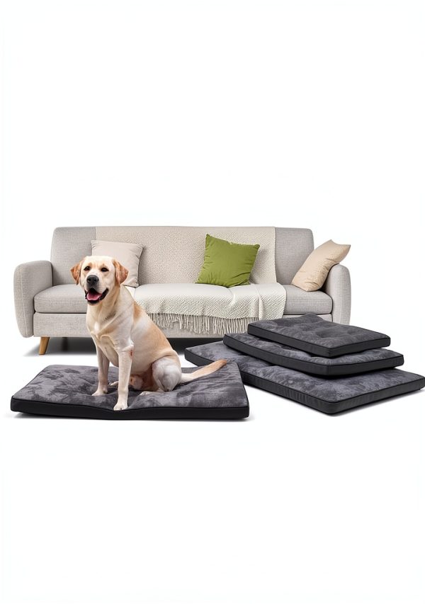 EMSLX Dog Crate Bed Plush Mat Non Slip Machine Washable-7
