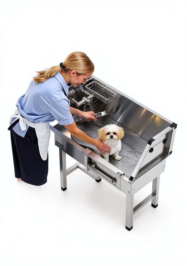 VEVOR Dog Grooming Tub Anti Slip Leak Proof Pet Wash Station-3