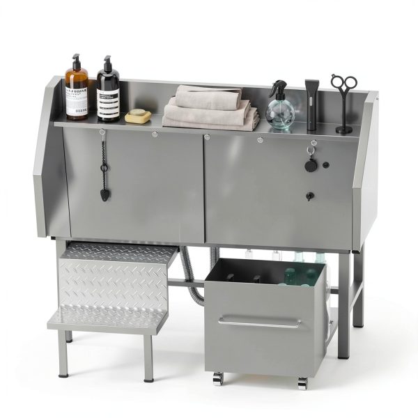 LOVMOR Dog Washing Station Stainless Steel Professional-6
