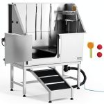 VEVOR Dog Grooming Tub with Faucets Showerhead Non-Slip-0