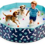 HaoVrisn Foldable Dog Pool Anti-Slip PVC Portable Pet Bath-0