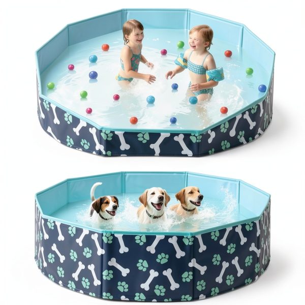 HaoVrisn Foldable Dog Pool Anti-Slip PVC Portable Pet Bath-6