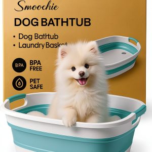 Smoochie Collapsible Dog Bathtub Portable Pet Bath Tub-0