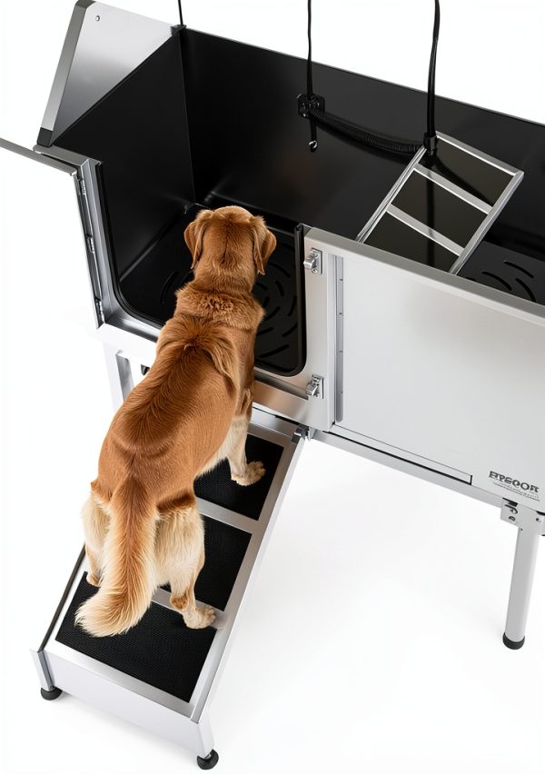 VEVOR Dog Grooming Tub with Faucets Showerhead Non-Slip-2