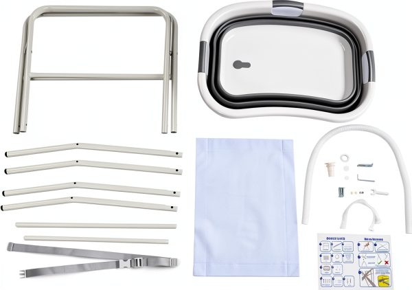 KHROOLT Elevated Dog Bathtub Foldable Design Pet Grooming-6