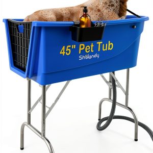 JOY PET SUPPLIES Dog Bathtub Foldable Stainless Steel Legs-0