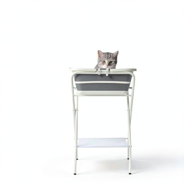 KHROOLT Elevated Dog Bathtub Foldable Design Pet Grooming-5