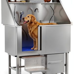 LOVMOR Dog Washing Station Stainless Steel Professional-0