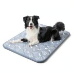 Rywell Dog Cooling Mat Gray Blue Arc-Chill Fabric Large-0