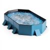 Peteast Dog Pool Blue PVC Foldable Pet Bath Tub-5