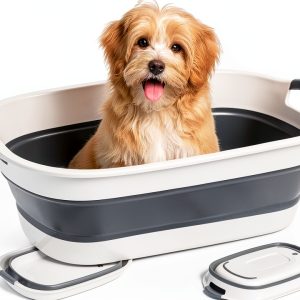 Coloch Pet Bathtub Foldable Portable Dog Bath Tub-0