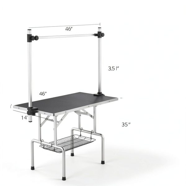 Lyromix Dog Grooming Table Adjustable Foldable Professional-1