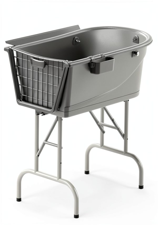 JOY PET SUPPLIES Dog Bathtub Foldable Stainless Steel Legs-1