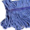 Commercial Mop Head Replacement Hibaby 4‑Pack Blue Cotton Looped Heads-7