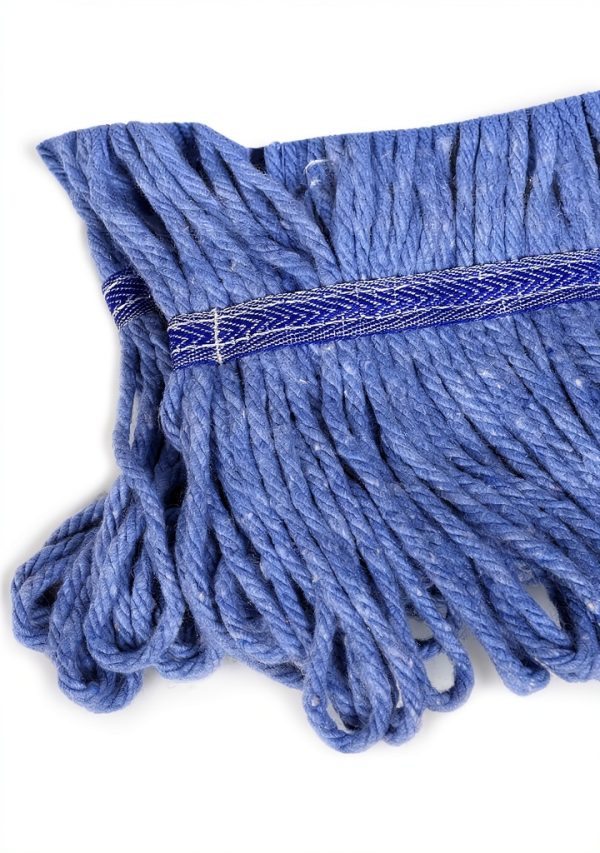 Commercial Mop Head Replacement Hibaby 4‑Pack Blue Cotton Looped Heads-7