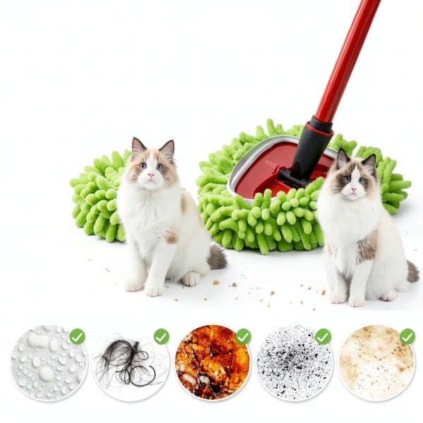 Spin Mop Heads 6PCS Replacement for Ocedar Easywring 1‑Tank – Chenille-7