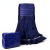 KLEEN HANDLER Blended Loop End Heavy Duty Mop Head Replacement, Wet Mop Refills for Industrial and Commercial Use, Dark Blue, 32 Oz (3-Pack)-1