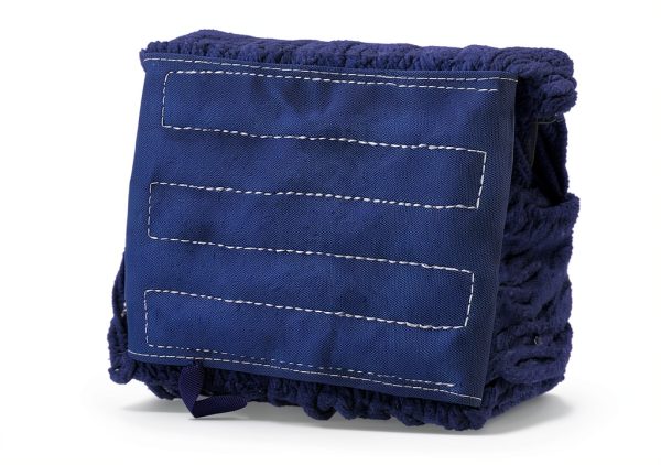 KLEEN HANDLER Blended Loop End Heavy Duty Mop Head Replacement, Wet Mop Refills for Industrial and Commercial Use, Dark Blue, 32 Oz (3-Pack)-3