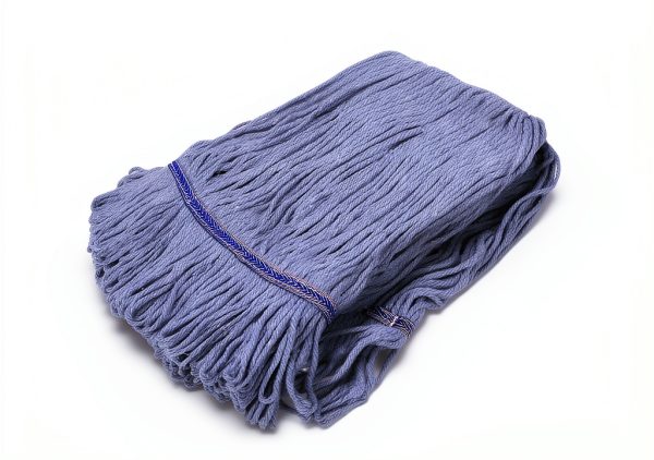 Commercial Mop Head Replacement Hibaby 4‑Pack Blue Cotton Looped Heads-1