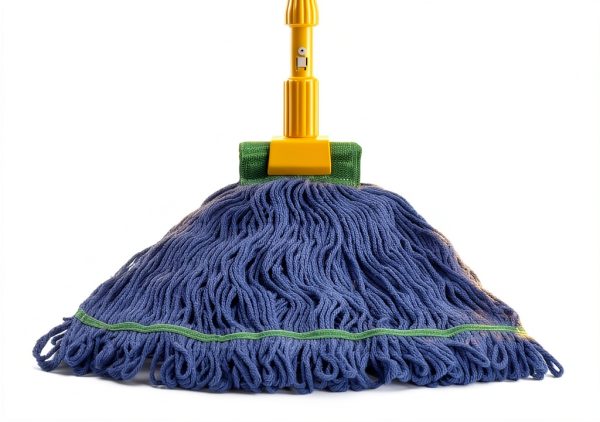 Matthew Cleaning Mop Head 5" Wide Looped Cotton Blend Medium Blue-4