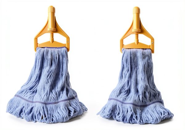 Commercial Mop Head Replacement Hibaby 4‑Pack Blue Cotton Looped Heads-3