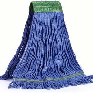 Matthew Cleaning Mop Head 5" Wide Looped Cotton Blend Medium Blue-0