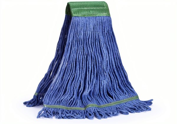 Matthew Cleaning Mop Head 5" Wide Looped Cotton Blend Medium Blue-0
