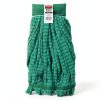 Rubbermaid Commercial Products Web Foot® Medium 20 Ounce Microfiber Tube Wet Mop 5" Headband Green for General Purpose Floor Cleaning Abrasive Cleaning and Heady-Duty Scrubbing-0