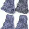 Commercial Mop Head Replacement Hibaby 4‑Pack Blue Cotton Looped Heads-0