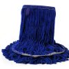 KLEEN HANDLER Blended Loop End Heavy Duty Mop Head Replacement, Wet Mop Refills for Industrial and Commercial Use, Dark Blue, 32 Oz (3-Pack)-2