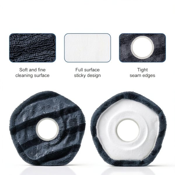 8 Pack Mop Pads for eufy X10 / X9 Pro – AnDongo Fabric Replacement-3